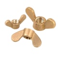 Miniatyrbilde 4 av 5: 20 stk M4 Messing Sommerfugl Ingot Hornmutter Håndvridd