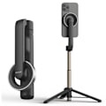 Miniatyrbillede 1 af 5: Ny Bærbar Magnetisk Trådløs Bluetooth Selfie Stick WS-22005 Sort
