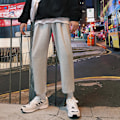 Miniatyrbillede 3 af 4: Mænds Højtaljede Løse Sweatpants Hudvenlige Og Åndbare Bukser Gave Til Jul Fødselsdag Nytår CMK Grå Grå M