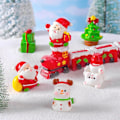 Miniatyrbilde 3 av 5: 1 stk Julgavefigurer Miniatyr Nisse Snømann Bjørn Mikrolandskap DIY Hjemmedekorasjon for Skrivebordsdekorasjon Rom A4