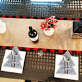 Miniatyrbild 1 av 5: 4 julbordstabletter set bordsdekoration jul t