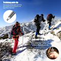 Miniatyrbillede 4 af 5: REMAKE Vandrestave Teleskopiske Stave Vandrestave Multifunktionel Foldbar Spade, Skistav Aluminium Legering Udendørs Vandreture Camping