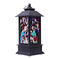 Miniatyrbillede 1 af 5: Jule LED Lys Jesus Religiøs Vindlampe til Julefest Hjem Soveværelse Kirke Dekoration Nytårsgave Natlys Sort