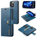 Miniatyrbilde 1 av 5: DG MING iPhone 15 Pro 2-i-1 Magnetisk Lommebokdeksel - Blå