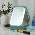 Miniatyrbilde 4 av 5: REMAKE 1 stk Rosa Multifunksjonell LED-lys Sminke speil Sminkeveske