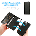 Miniatyrbilde 4 av 5: iPhone 13 2-i-1 Magnetisk Lommebokveske Svart