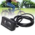 Miniatyrbild 2 av 5: Elcykel LED-displaykontrollpanel 36V 48V S810 LED-displaymätare för elcykel 5-polig gemensam gränssnitt