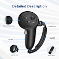 Miniatyrbilde 5 av 5: Kontrollergrepbeskyttelse kompatibel med Oculus Meta Quest 3 Svart