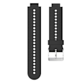 Miniatyrbillede 4 af 5: Garmin Forerunner 220 / 230 / 235 / 620 / 630 Rund Hul Silikon Urrem - Sort Sort