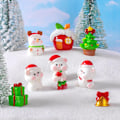 Miniatyrbilde 5 av 5: 1 stk Julgavefigurer Miniatyr Nisse Snømann Bjørn Mikrolandskap DIY Hjemmedekorasjon for Skrivebordsdekorasjon Rom A4