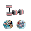 Miniatyrbillede 3 af 5: Mardi Gras 2024 1 Par Aqua Fitness Dumbbells Skum Dumbbells Håndstænger Pool Modstandstræning Rød