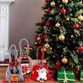 Miniatyrbilde 5 av 5: 3 stk Julegaveposer 3 Stiler Trekkstreng Juleposer 3D Julegaveposer Gjenbrukbar Gave