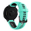 Miniatyrbillede 5 af 5: Garmin Forerunner 735XT / 220 / 230 / 235 / 620 / 630 Holdbar Silikon Urrem - Cyan / Sort Grøn