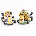 Pikkukuva 3 / 4: 8 kpl Super Mario Kart Vedettävä Auto Luigi Toad Bowser Prinsessa Hahmo Lelu Lapsille