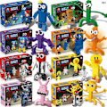 Miniatyrbild 4 av 5: REMAKE Roblox Rainbow Friends Dörrar Skräckspel Byggklossar Figur Montera Modell Tegel Leksaker För Barn Födelsedagspresent