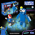 Miniatyrbild 5 av 5: REMAKE Roblox Rainbow Friends Dörrar Skräckspel Byggklossar Figur Montera Modell Tegel Leksaker För Barn Födelsedagspresent
