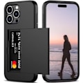 Miniatyrbillede 2 af 5: iPhone 13 Pro - Cover med kortslot Solid® Ekstra forstærket Sort Sort