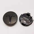 Miniatyrbillede 1 af 2: TSL02 - 56MM 4-pak Centerkapsler Tesla Sort