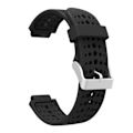 Miniatyrbillede 2 af 5: Garmin Forerunner 220 / 230 / 235 / 620 / 630 Rund Hul Silikon Urrem - Sort Sort