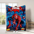 Miniatyrbild 1 av 4: REMAKE Spiderman Filt Super Mjuk Varm Flanellfilt Säng Soffa Bil Barn Pojkar Presenter stil 4 150*200cm