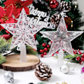Miniatyrbild 2 av 4: Juldekoration LED Stjärnlampa Julgranshänge Ornament för Heminredning Navidad Nyår 2025 Presenttillbehör 15CM B