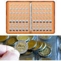 Miniatyrbilde 4 av 4: REMAKE Ark med lommer for mynter, plastlommer for myntalbum med 9 standardhull 42 rom for myntsamling