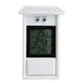 Miniatyrbild 1 av 5: Digital Max Min Växthus Termometer för inomhus eller utomhusbruk, Enkel väggmontering i vitt
