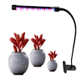 Miniatyrbild 1 av 5: Växtbelysning med USB-klämma, dimbar, timer, fullspektrum, inomhusodling, växtbelysning, sollampsimulering (enkelt rör)