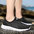 Miniatyrbillede 2 af 4: Vulkaniserede sko Herre Sneakers Åndbare Herre Casual Skridsikre Loafers til mænd 2G2036 SortHvid