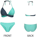 Pikkukuva 4 / 5: Push-up bikinin setti, jossa on halter-kaulakoru & seksikäs halter #1 vaaleansininen 42-44
