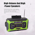 Miniatyrbilde 5 av 5: Værradio, Nødhjelpshåndsvevlys, Bærbar Overlevelses-Solradio, 2000mAh Stor Batterikapasitet