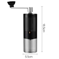 Miniatyrbilde 5 av 5: 90ML Manuell Kvern for Kaffe med Håndtak, Klar Synlig, Bærbar Håndkvern for Kaffe, Reisekvern for Kaffe Bønner, Perfekt Gave for Kaffeelskere