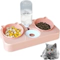 Miniatyrbild 1 av 4: REMAKE Amelles för katt, automatisk djurskål, vatten- och matdispenser för katt (rosa)