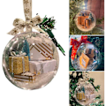 Miniatyrbild 5 av 5: Roliga Minipaket Transparenta Prydnadskulor, 3,5 tum/90 mm Julgransdekoration PVC Hantverkspresenter för Nyårsgåva Semester Bröllop Fest H