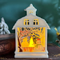 Miniatyrbild 3 av 3: Juldekorationer Retro Bärbar Liten Nattlampa Led Prydnadsföremål Julgransprydnader Vit-Julgran