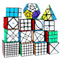 Pikkukuva 2 / 5: 3x3x3 4x4x4 5x5x5 Nopeusmaaginen Kuutiopeli Mustat Tarrat Maaginen Kuutio Oppiminen Cubo Magico Lelut Lapset Lapsille
