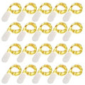 Miniatyrbillede 1 af 5: LED-lysstreng med batteri, 20 stk. Kobbertrådlysstreng Varmt Hvid 1M 10 LED Lys Julebelysning til Indendørs og Udendørs Dekoration