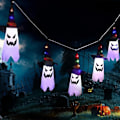 Miniatyrbilde 3 av 5: Innendørs og utendørs familiefest halloween dekorasjon, LED spøkelseslysstreng