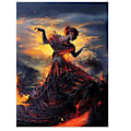 Miniatyrbillede 1 af 3: Lava Goddess Diamantmaleri (40*30 cm)