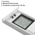 Miniatyrbild 4 av 5: Digital Max Min Växthus Termometer för inomhus eller utomhusbruk, Enkel väggmontering i vitt