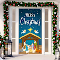 Miniatyrbild 1 av 5: Juldörrram God Jul Grinchmas Font Veranda Skylt Vinter Nyår Jul Jul Hemfest Dekorationer och Tillbehör