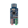 Miniatyrbillede 1 af 5: Driverfrit USB-lydkort Computer Eksternt lydkortmodul Laptop-lydkort CM108 USB-lydkort Chipudskiftning