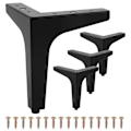 Miniatyrbillede 1 af 5: REMAKE 4 stk. 10 cm Møbel Sofa Ben Moderne Trekant Møbelfødder DIY Udskiftning