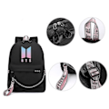 Miniatyrbild 3 av 5: REMAKE Bts Ryggsäck Söt USB Laddning Skolväska-colorcolor-1