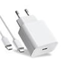 Miniatyrbilde 4 av 4: 2-pak - Lader for iPhone - Hurtiglader - Adapter + Kabel 20W Hvit 2-pak iPhone