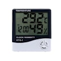 Miniatyrbild 4 av 4: LCD-skärm Digital Hygrometer, Elektronisk Alarmklocka Termometer för inomhusbruk