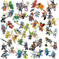 Miniatyrbillede 3 af 5: REMAKE 48 Phantom Ninja Minifigurer Vs. Basilisk Med Våben Børns Uddannelsesmæssige Samlingsbyggesæt Legetøj