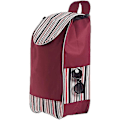 Miniatyrbillede 2 af 5: REMAKE Indkøbsposer, Bærbar Foldbar Erstatningspose Vandafvisende 40l Oxford Canvas Indkøbsvogn Reservepose, Genanvendelig Reservepose, 32 * 20 * 56cm (Rød