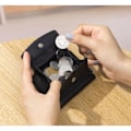 Miniatyrbillede 4 af 5: Smart RFID Beskyttelses Tegnebog Ægte Læder 4 Farver Gul Gul