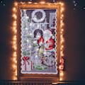 Miniatyrbild 1 av 3: Julgardiner i spets med LED-ljus, tomte, mörkläggningsgardiner, vardagsrum, sovrum, heminredning
